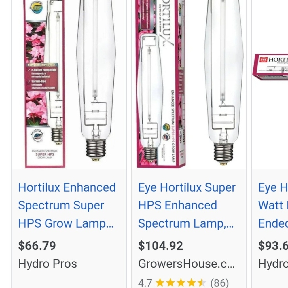 Hortilux 1000W HPS Grow Lamp